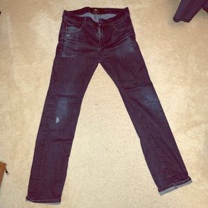 7 For All Mankind Dark Wash Skinny
